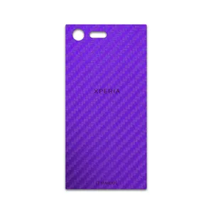 MAHOOT Purple-Fiber Cover Sticker for Sony Xperia X Compact