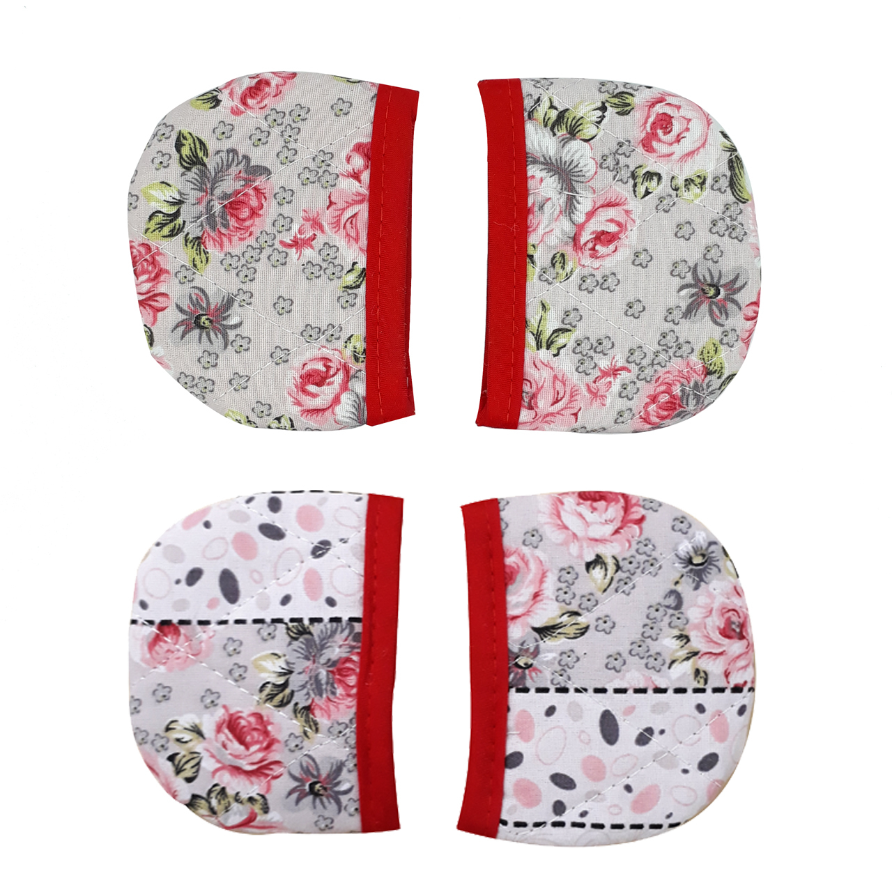 دستگیره آشپزخانه طرح گل کد mk442 مجموعه 4 عددی