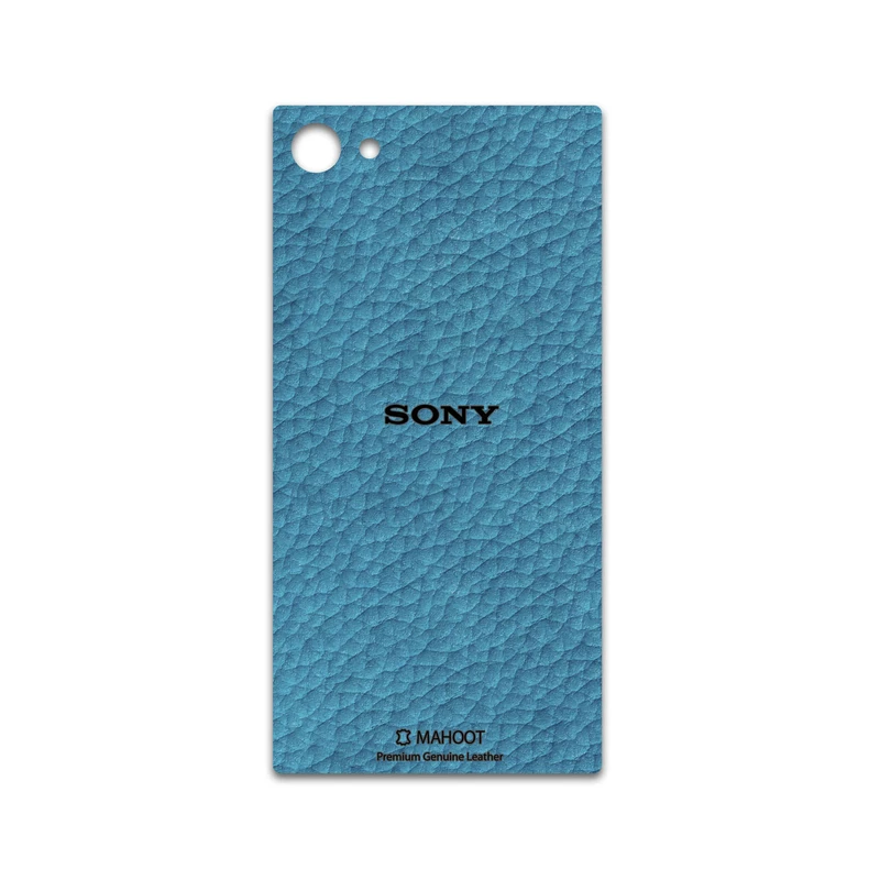 برچسب پوششی ماهوت مدل Blue-Leather مناسب برای گوشی موبایل سونی Xperia Z5 Compact