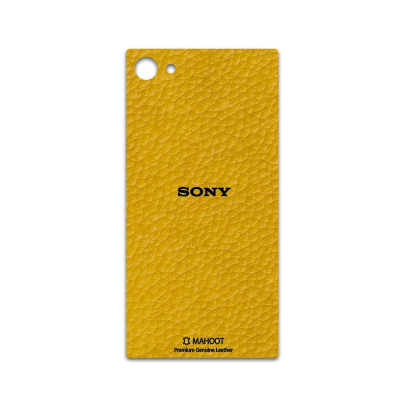 برچسب پوششی ماهوت مدل Mustard-Leather مناسب برای گوشی موبایل سونی Xperia Z5 Compact