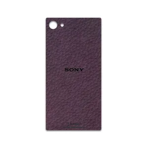 MAHOOT Purple-Leather Cover Sticker for Sony Xperia Z5 Compact