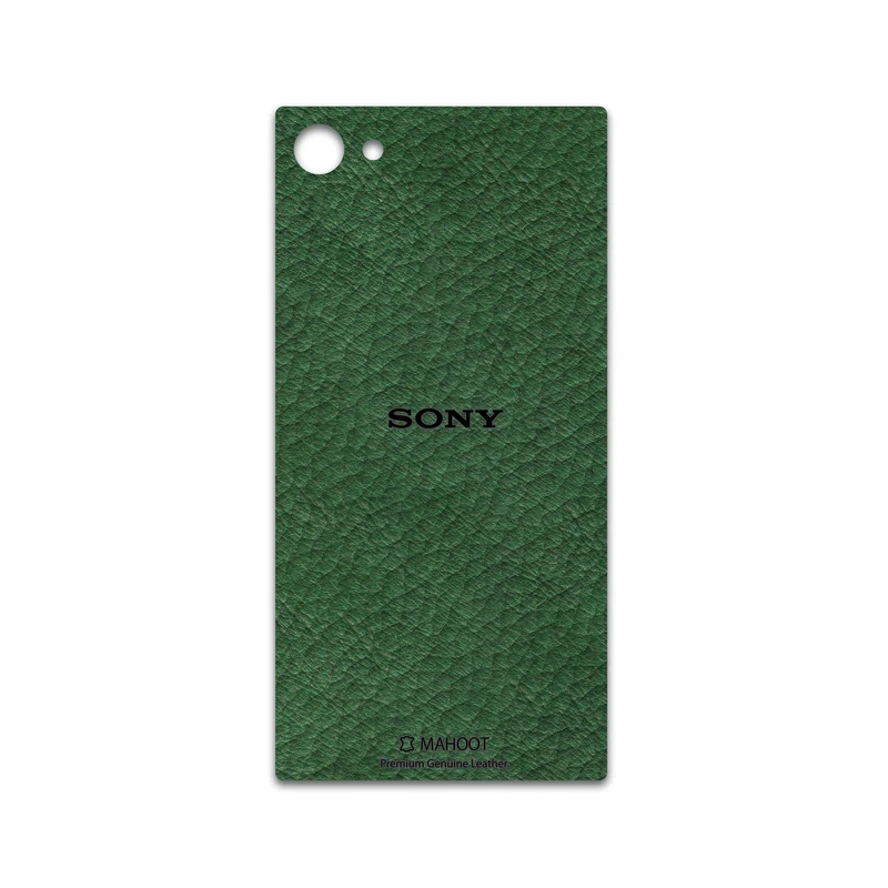 برچسب پوششی ماهوت مدل Green-Leather مناسب برای گوشی موبایل سونی Xperia Z5 Compact