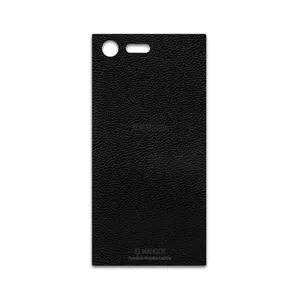 MAHOOT Black-Leather Cover Sticker for Sony Xperia X Compact