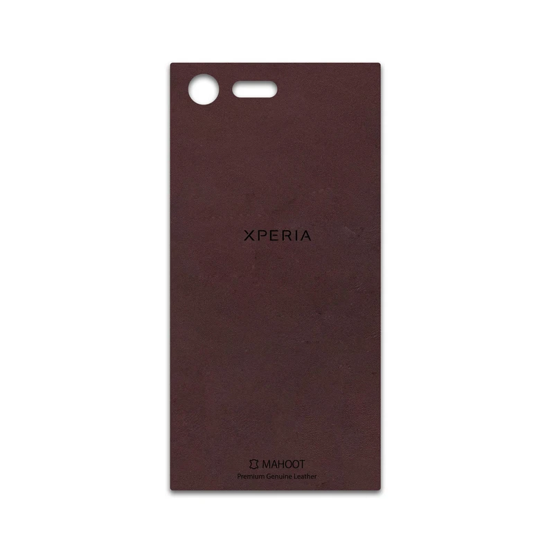 برچسب پوششی ماهوت مدل Matte-Dark-Brown-Leather مناسب برای گوشی موبایل سونی Xperia X Compact