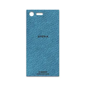 MAHOOT Blue-Leather Cover Sticker for Sony Xperia X Compact