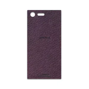 MAHOOT Purple-Leather Cover Sticker for Sony Xperia X Compact