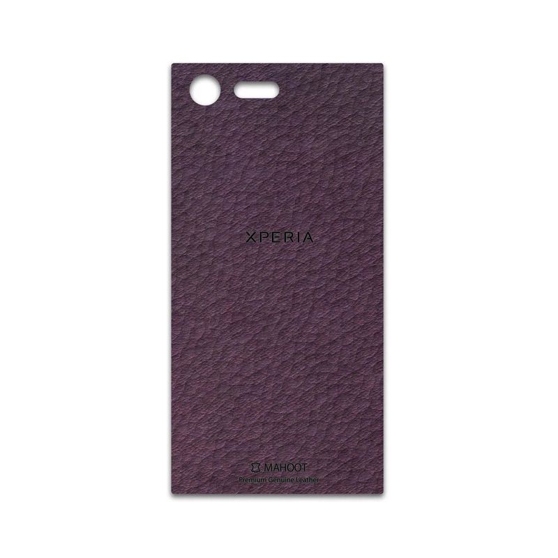 برچسب پوششی ماهوت مدل Purple-Leather مناسب برای گوشی موبایل سونی Xperia X Compact