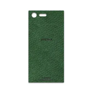 MAHOOT Green-Leather Cover Sticker for Sony Xperia X Compact