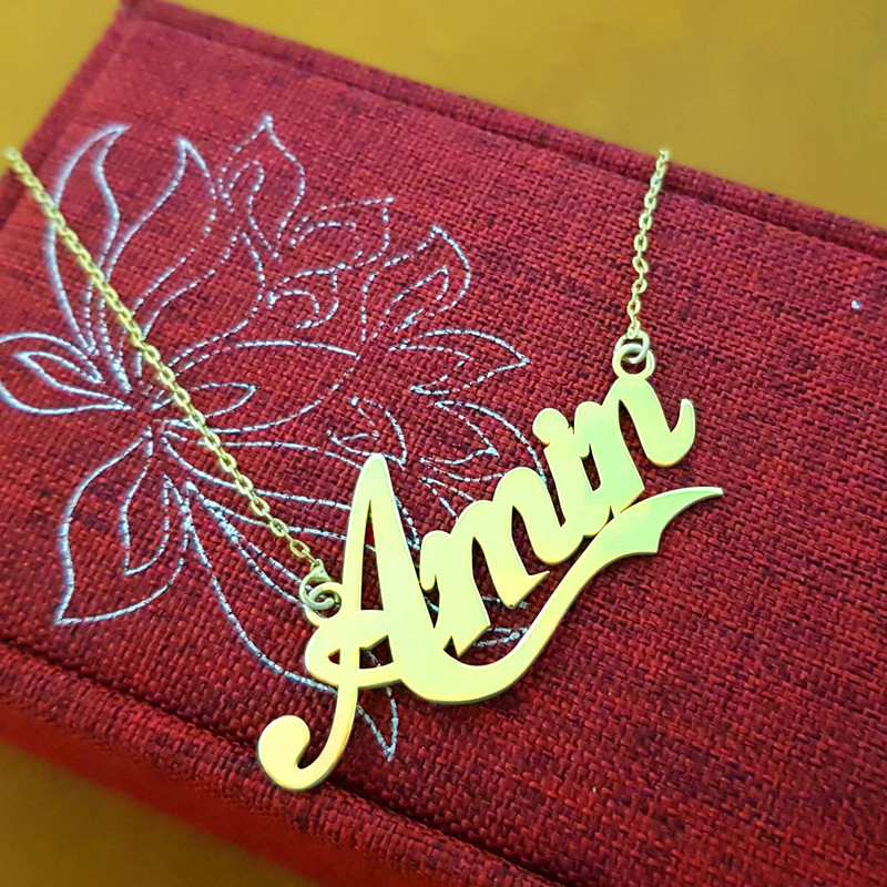 گردنبند نقره زنانه ترمه 1 طرح امین کد A-540