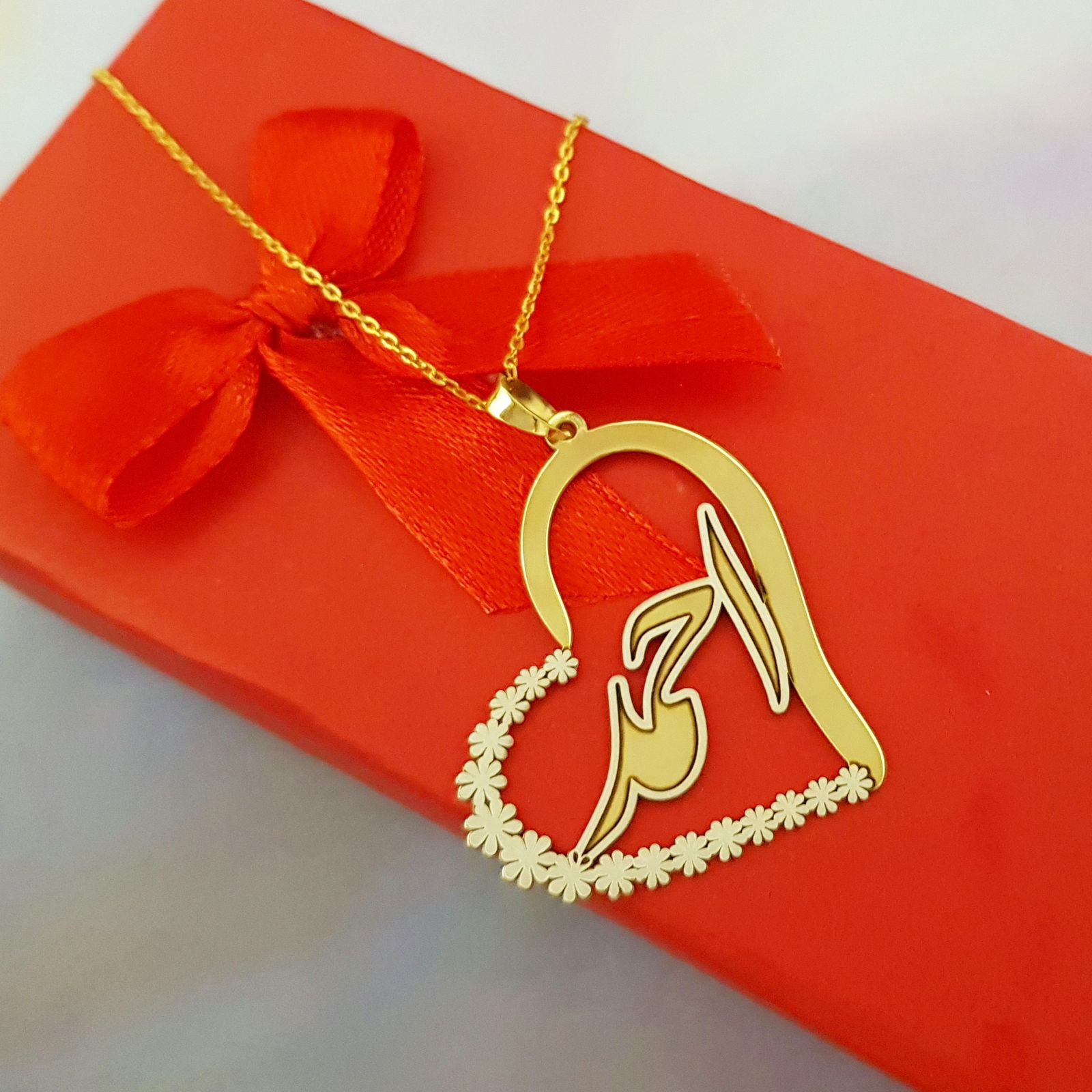  گردنبند نقره زنانه ترمه 1 طرح احمد کد A-547 -  - 3