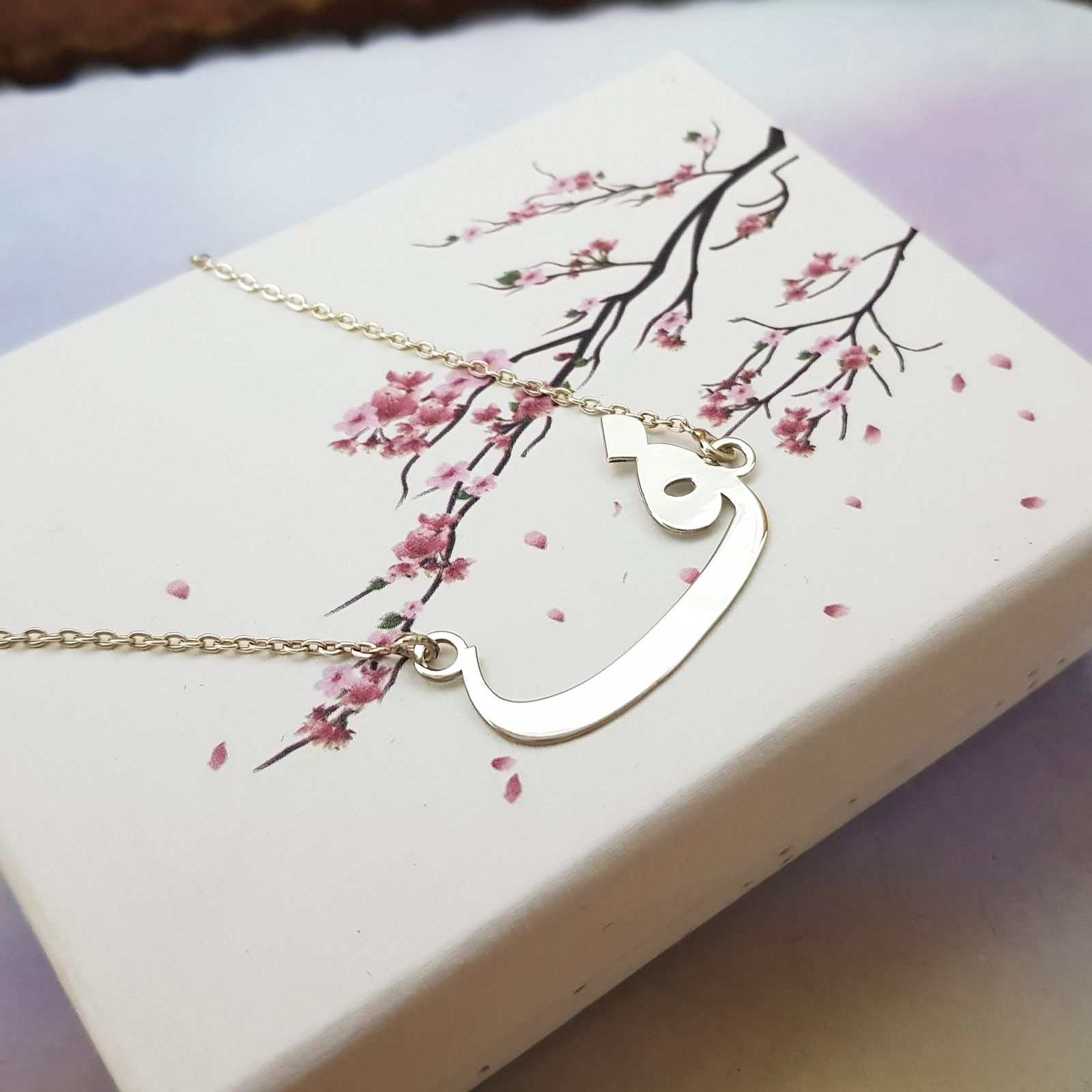 گردنبند نقره زنانه ترمه 1 طرح ف کد A-560 -  - 3