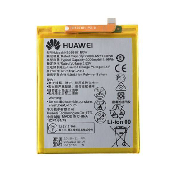 باتری موبایل مدل HB366481ECW ظرفیت 3000 میلی آمپر ساعت مناسب برای گوشی موبایل آنر 8 Lite