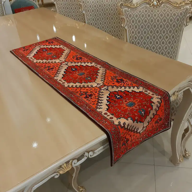 رانر طرح گلیم بختیاری کد RGBakht38133