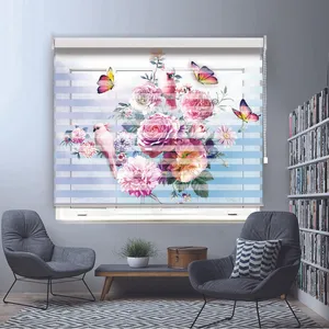 پرده زبرا مدل TD-24 سایز 150x150 سانتی متر