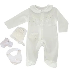 ست 4 تکه لباس نوزادی دخترانه پولونیکس کد 21801-28