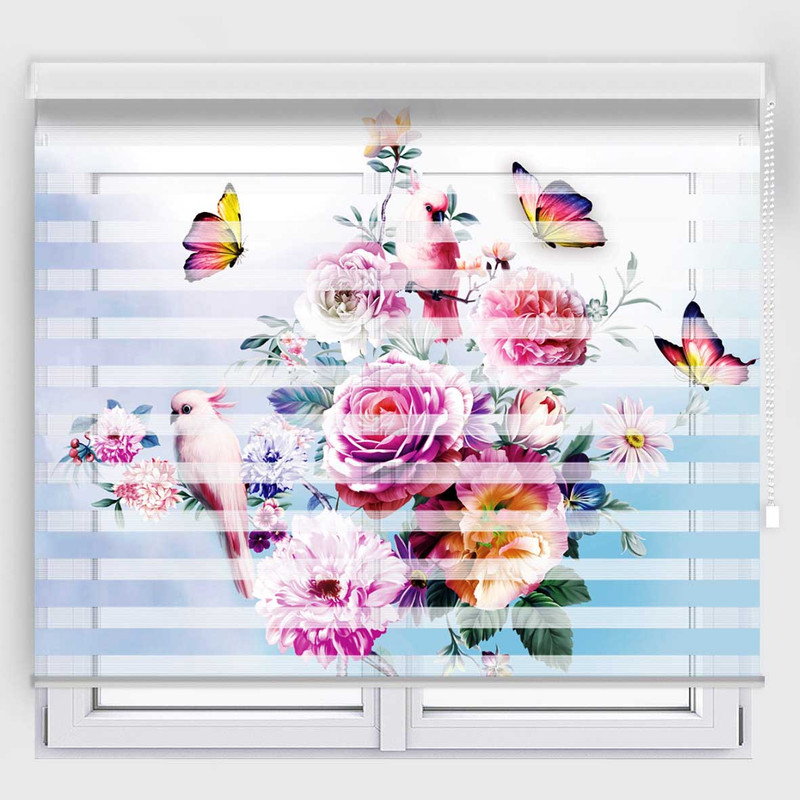 پرده زبرا مدل TD-24 سایز 180x150 سانتی متر