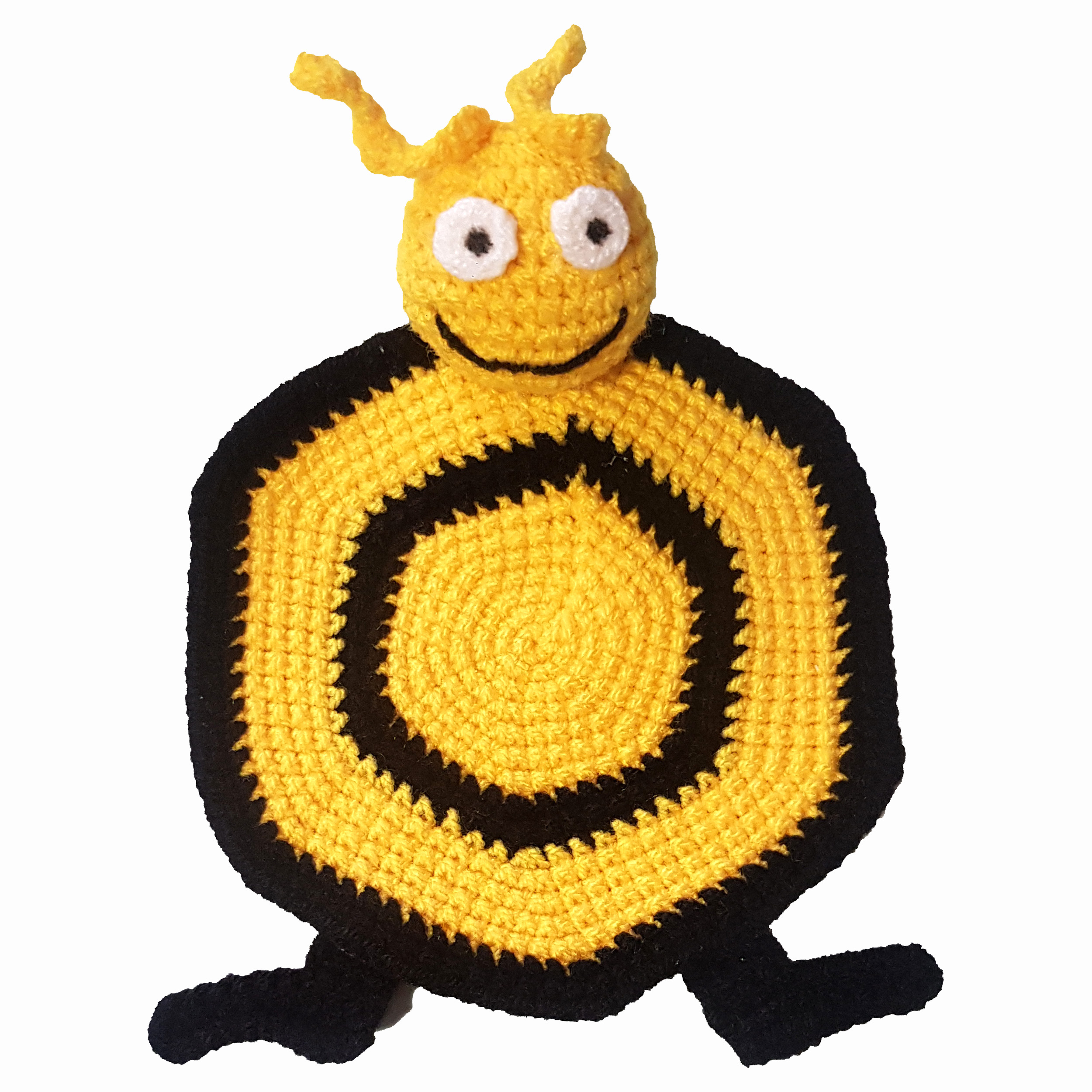 زیر لیوانی بافتنی طرح زنبور کد zi01