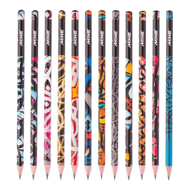 مداد مشکی ماین مدل Calligraffiti-819 مجموعه 36 عددی