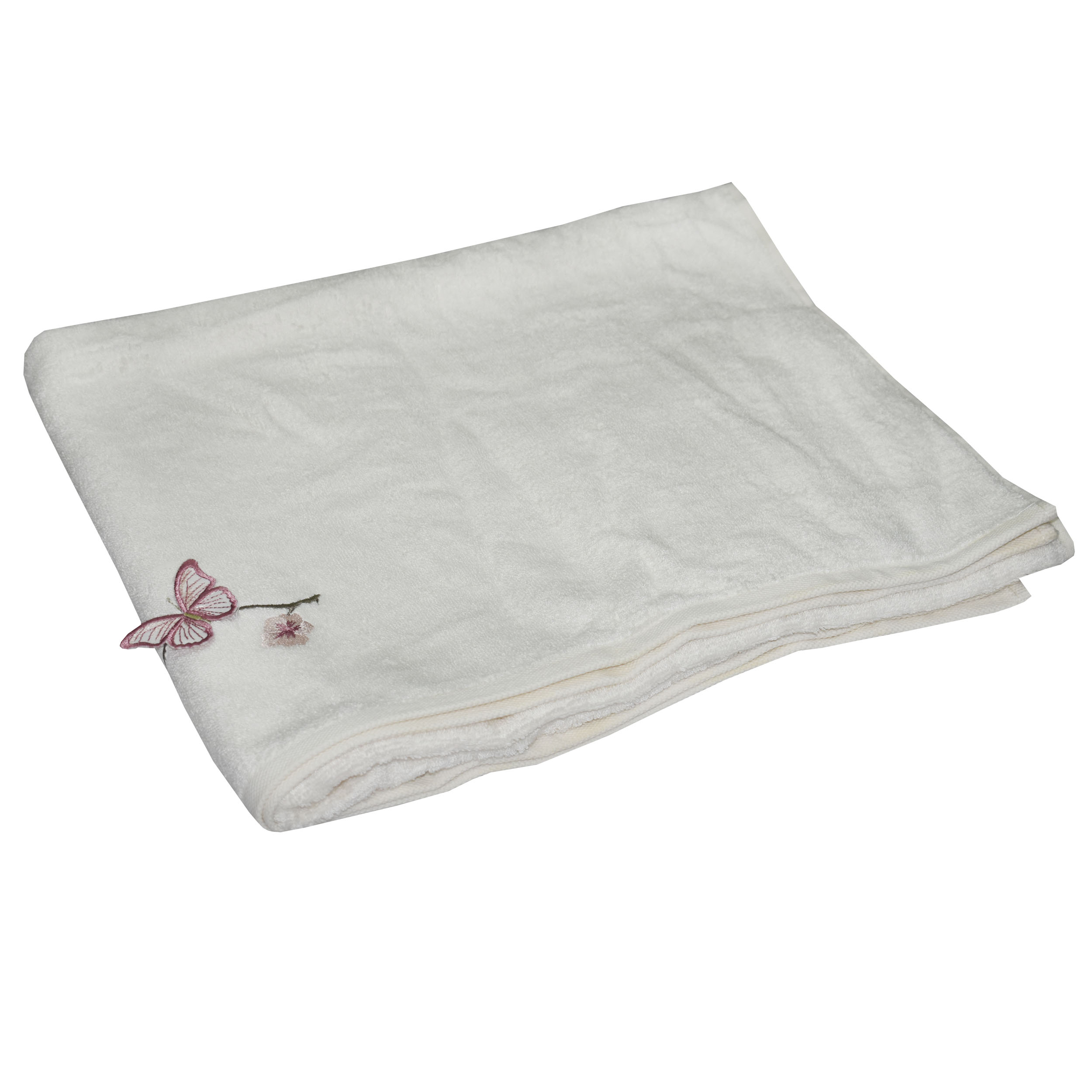 حوله حمام دانتلا ویتا طرح Butterfly سایز 85x150 سانتی متر