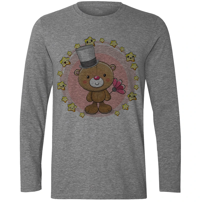 تی شرت آستین بلند زنانه طرح خرس کد X10