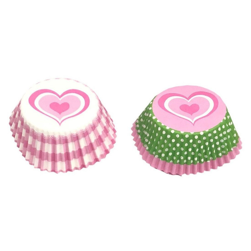 کپسول کاپ کیک واکی مدل Heart مجموعه 40 عددی