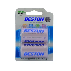 باتری D قابل شارژ بستون مدل BS-45 بسته دو عددی 