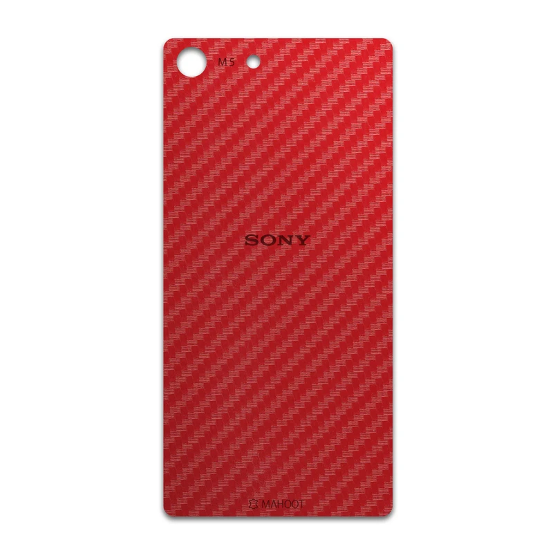 برچسب پوششی ماهوت مدل Red-Fiber مناسب برای گوشی موبایل سونی Xperia M5