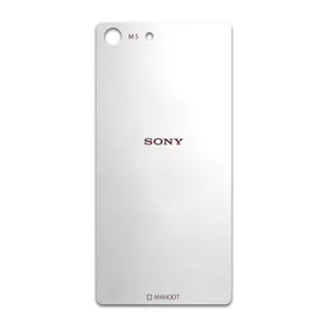 MAHOOT Metallic-White Cover Sticker for Sony Xperia M5