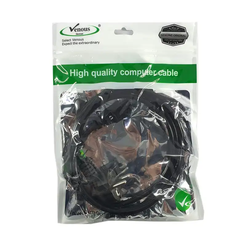 کابل برق سه پین منبع تغذیه لپ تاپ   ونوس مدل V209 طول 1.5 متر