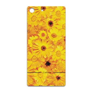 MAHOOT Yellow-Flower Cover Sticker for Sony Xperia M5