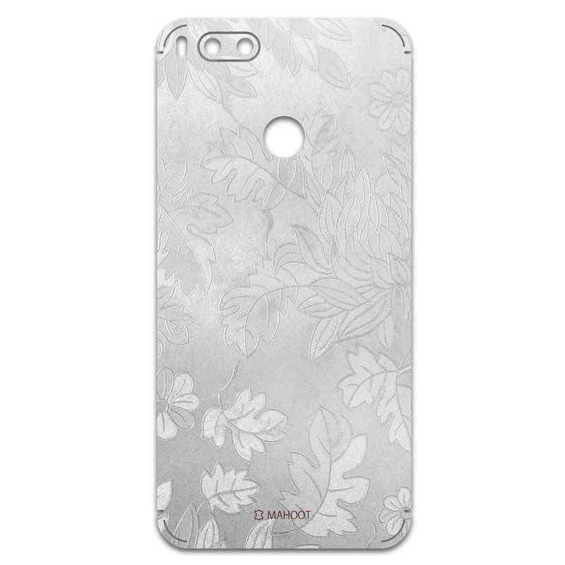 برچسب پوششی ماهوت مدل Silver-Wildflower مناسب برای گوشی موبایل شیائومی Mi A1
