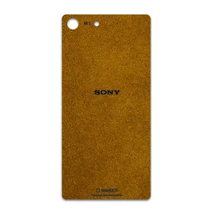 MAHOOT Brown-Chamois-Leather Cover Sticker for Sony Xperia M5
