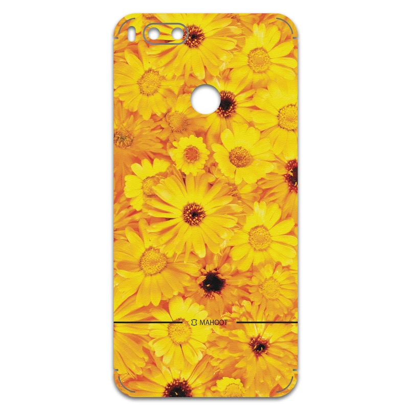برچسب پوششی ماهوت مدل Yellow-Flower مناسب برای گوشی موبایل شیائومی Mi A1