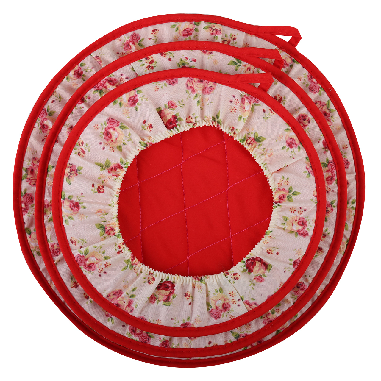 ست دم کنی 3 تکه طرح گل کد DK 175 