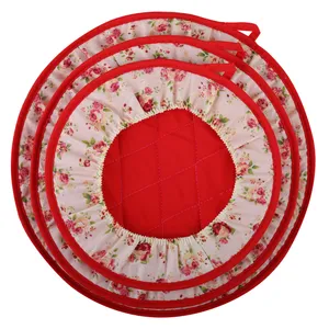 ست دم‌ کنی 3 تکه طرح گل کد DK 175 