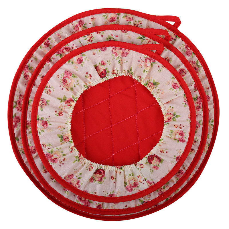 ست دم‌ کنی 3 تکه طرح گل کد DK 175 