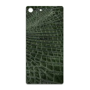 MAHOOT Green-Crocodile-Leather Cover Sticker for Sony Xperia M5