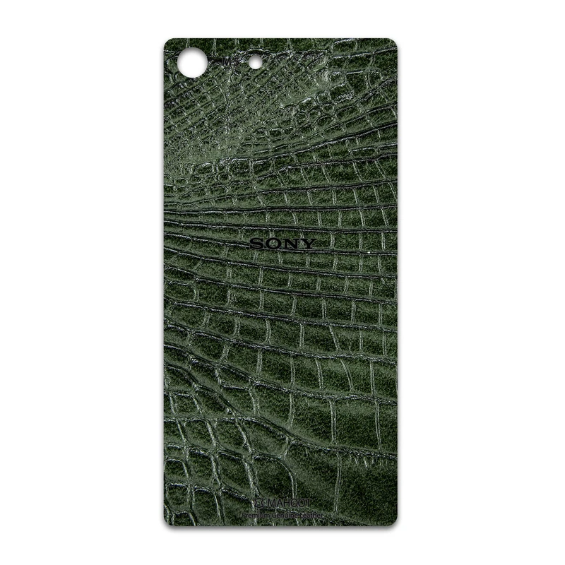 برچسب پوششی ماهوت مدل Green-Crocodile-Leather مناسب برای گوشی موبایل سونی Xperia M5