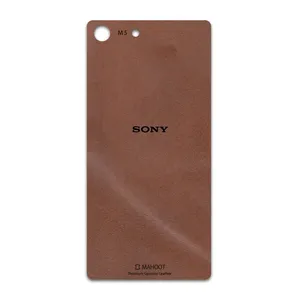 MAHOOT Matte-Natural-Leather Cover Sticker for Sony Xperia M5