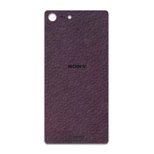 MAHOOT Purple-Leather Cover Sticker for Sony Xperia M5