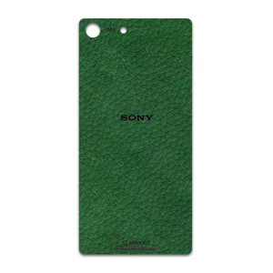 MAHOOT Green-Leather Cover Sticker for Sony Xperia M5