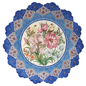 بشقاب میناکاری مسی کد 088