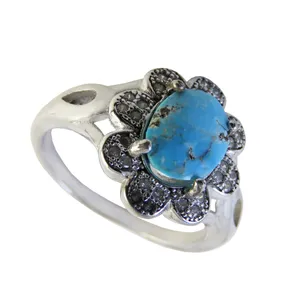 انگشتر نقره زنانه کد 2324