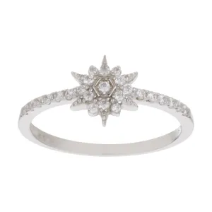 انگشتر نقره زنانه کد GR0706 با سنگ سواروسکی 