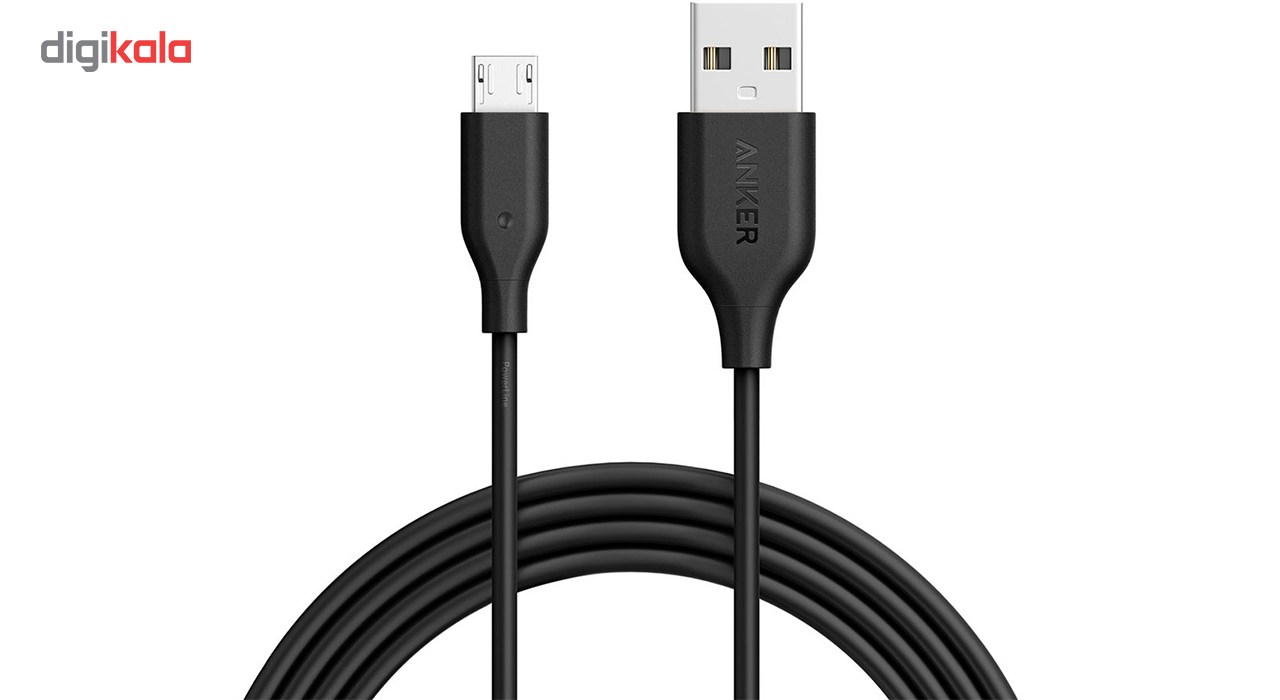 کابل تبدیل USB به microUSB انکر مدل A8133 PowerLine طول 1.8 متر