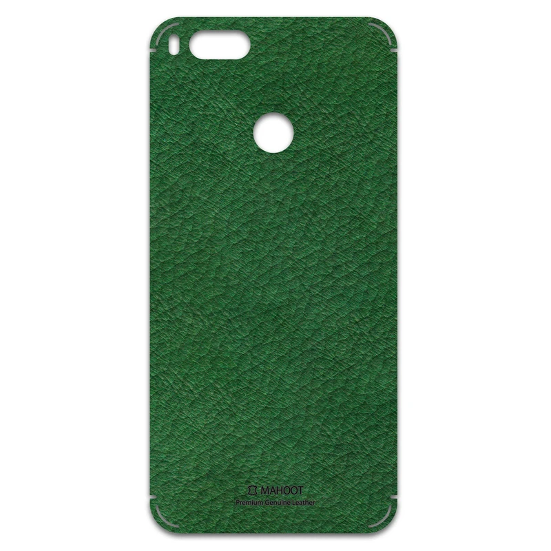 برچسب پوششی ماهوت مدل Green-Leather مناسب برای گوشی موبایل شیائومی Mi A1