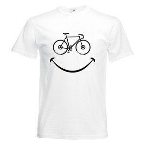 تیشرت آستین کوتاه بچگانه طرح لبخند دوچرخه کد KT0190