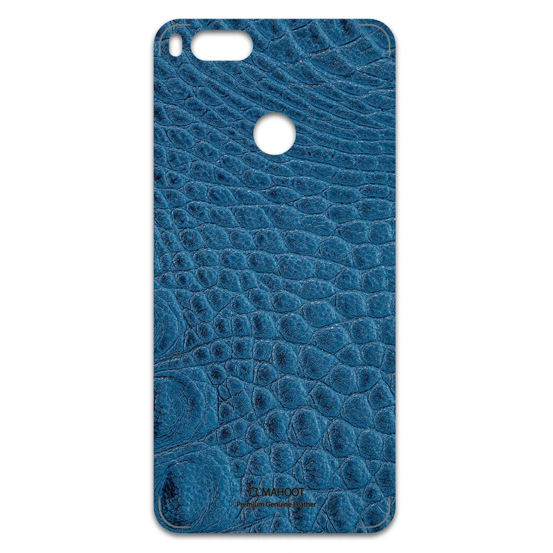 برچسب پوششی ماهوت مدل Blue-Crocodile-Leather مناسب برای گوشی موبایل شیائومی Mi 5X