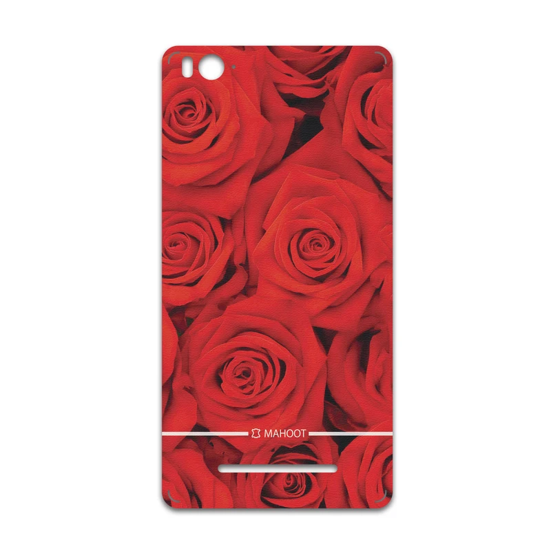برچسب پوششی ماهوت مدل Red-Flower مناسب برای گوشی موبایل شیائومی Mi 4c