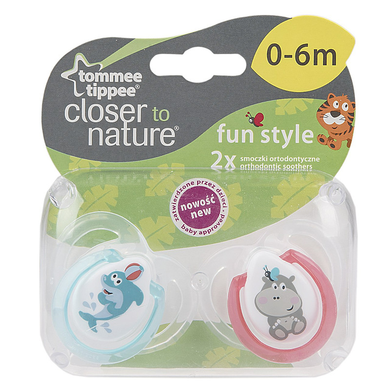 پستانک تامی تیپی مدل Hippos And Dolphins